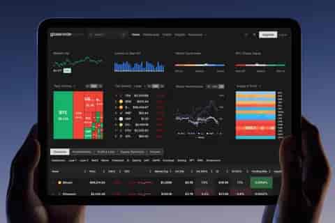 Glassnode Studio iPad Mockup